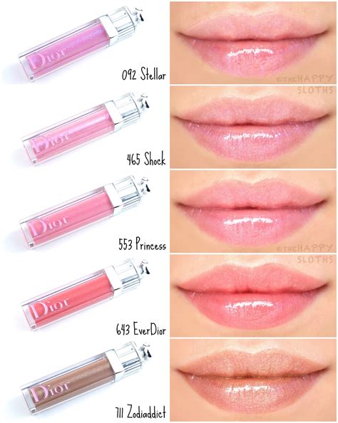 dior stellar gloss swatches|christian Dior lip gloss oil.